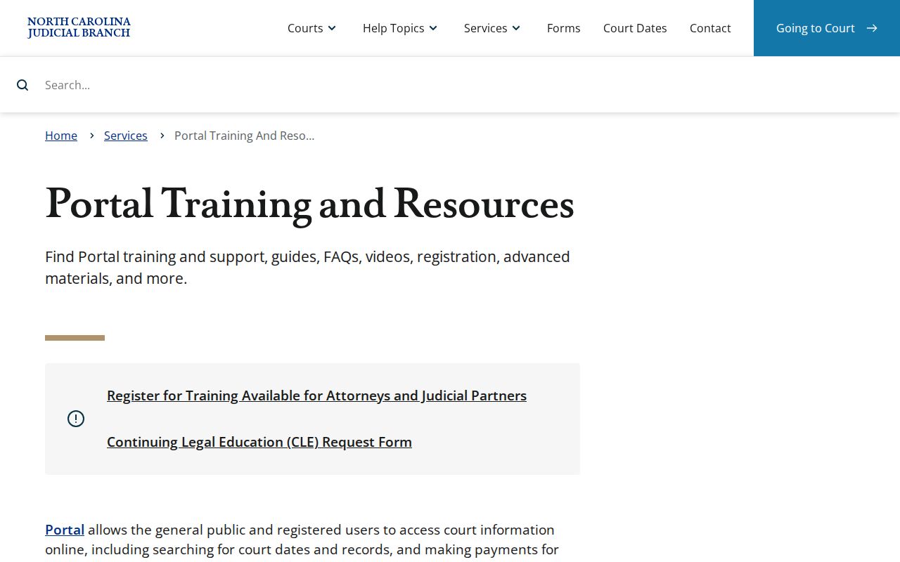 Martin County case search Portal training resources