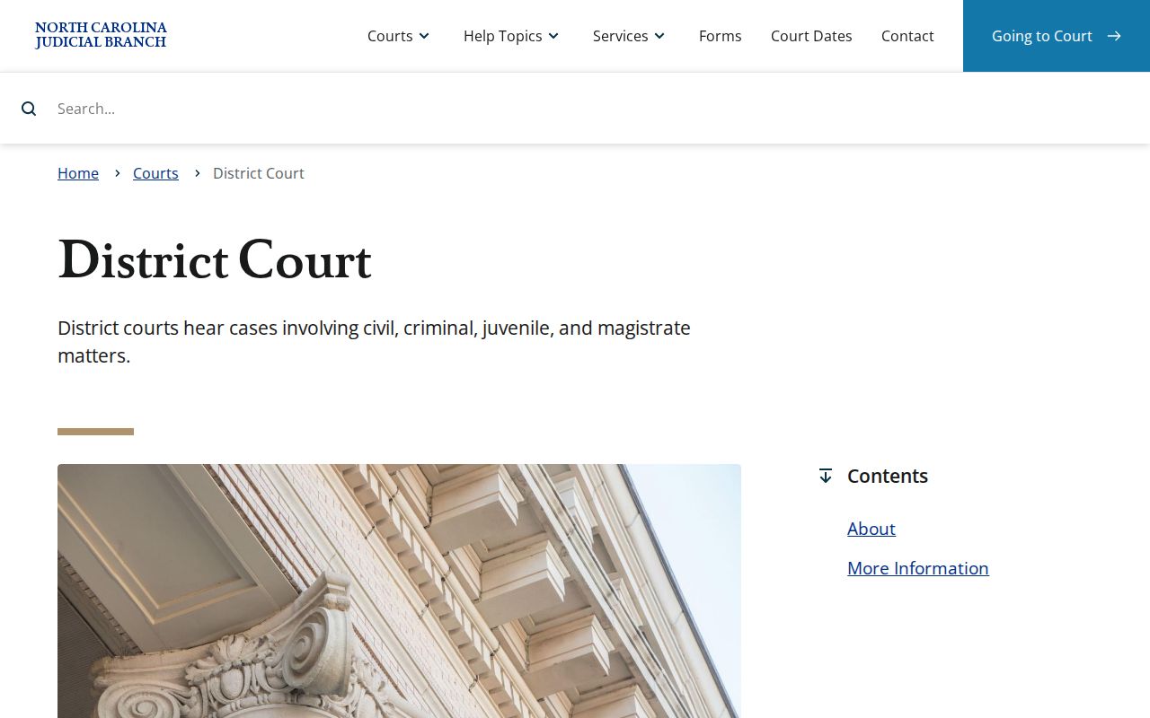 Martin criminal docket District Court and magistrate jurisdiction overview