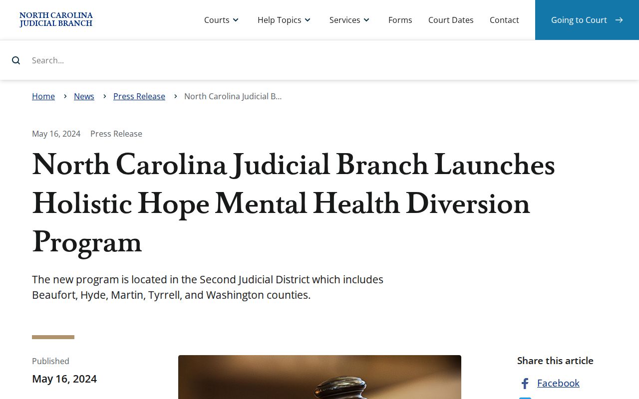 Martin criminal docket Holistic Hope diversion program announcement