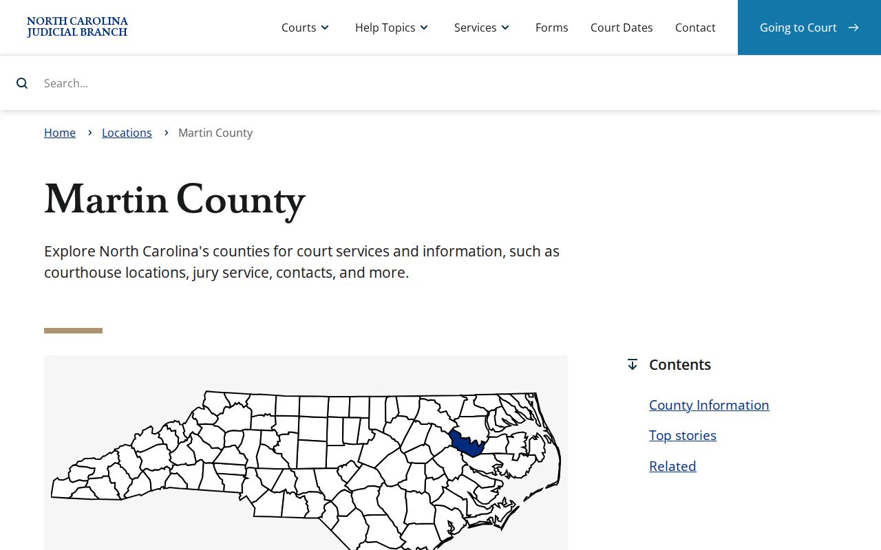 Martin County court docket county court services