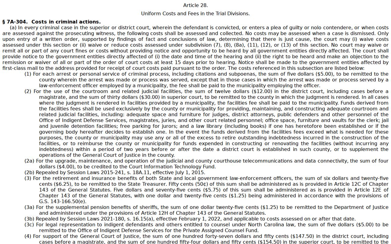 Martin County traffic court records statutory clerk copy fees